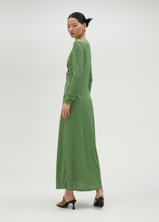 lola casademunt Vestido largo con escote drapeado Tienda