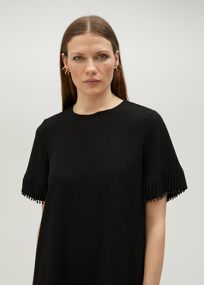 lola casademunt Vestido corto beads Rebajas online