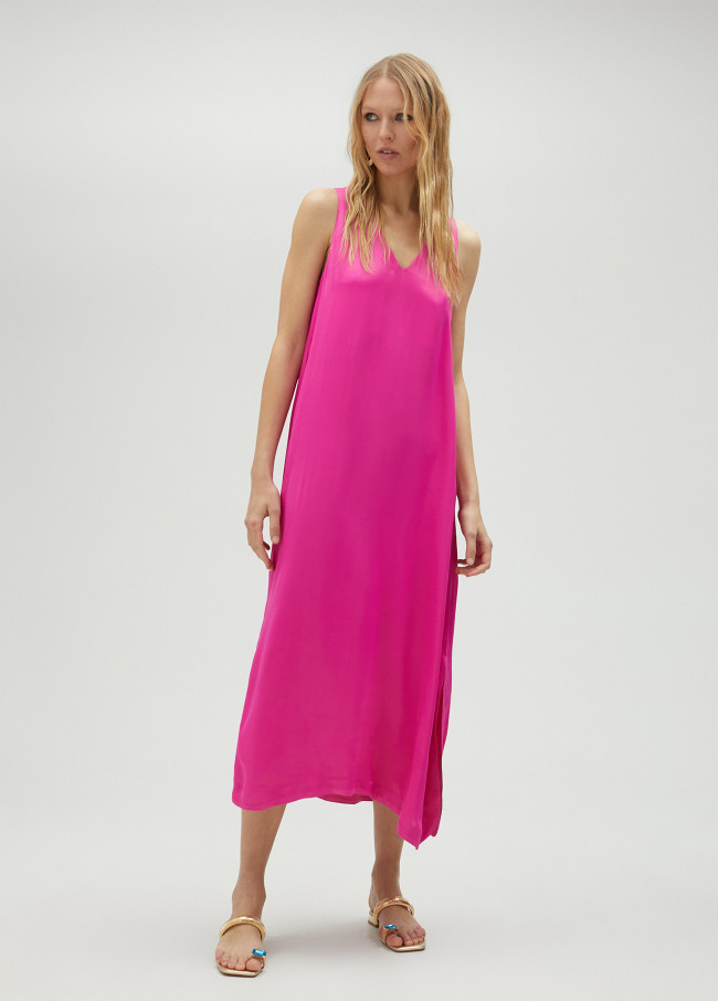 lola casademunt Vestido midi de tirantes Rebajas top