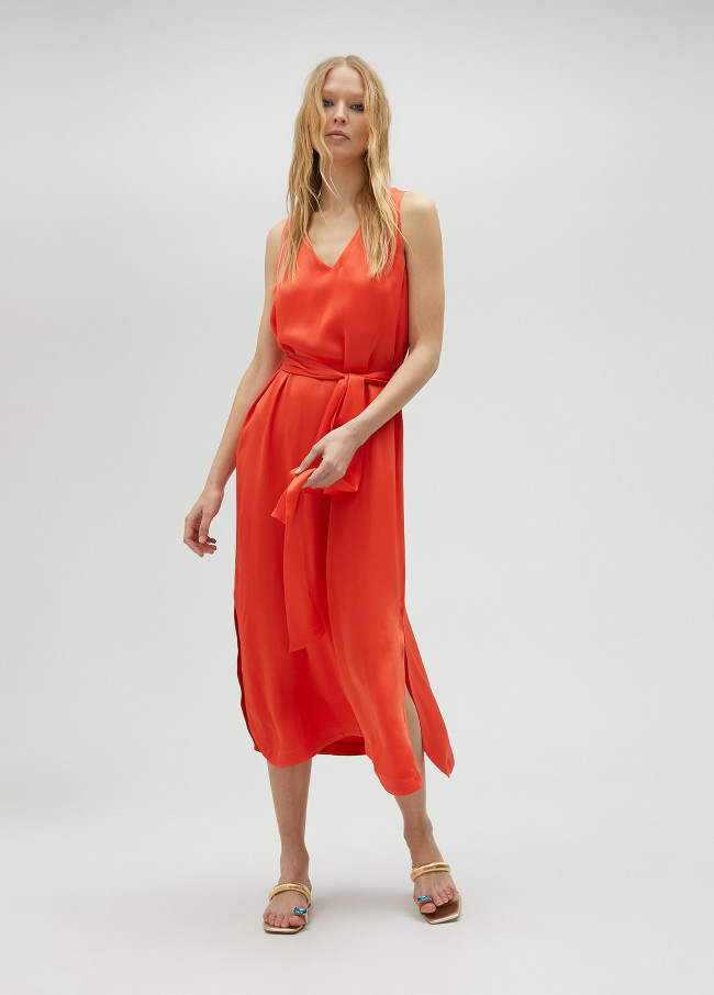 lola casademunt Vestido midi de tirantes Oferta especial