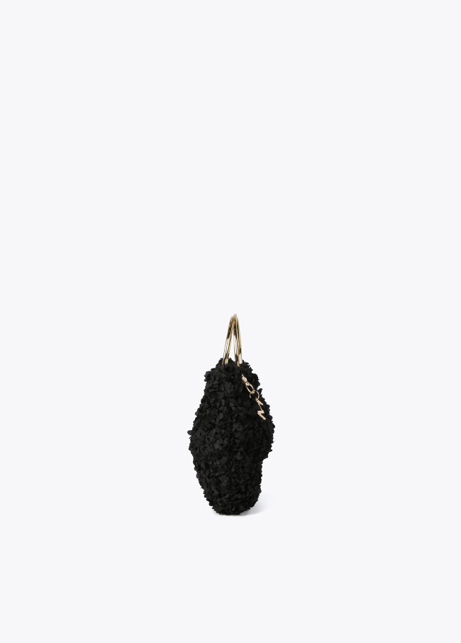lola casademunt Mini bolso asas metálicas tejido floral Precios de Black Friday