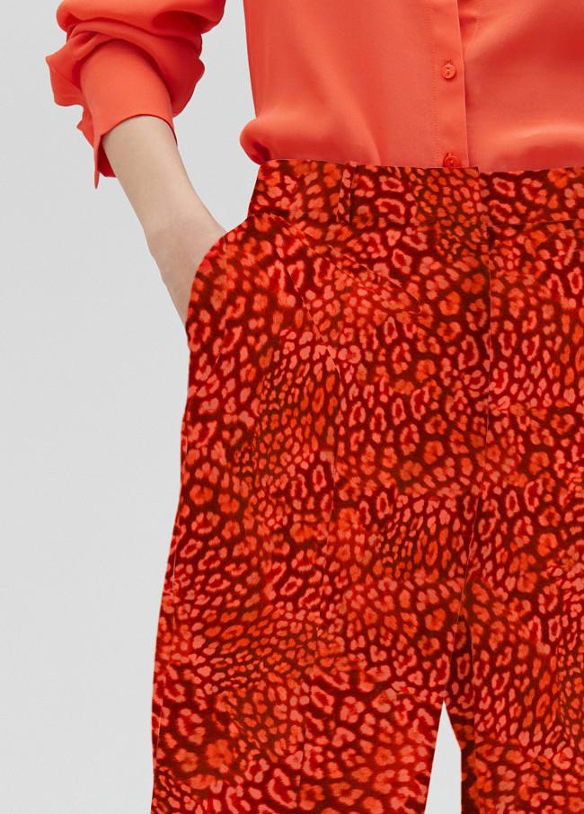 lola casademunt Pantalón recto estampado animal Outlet