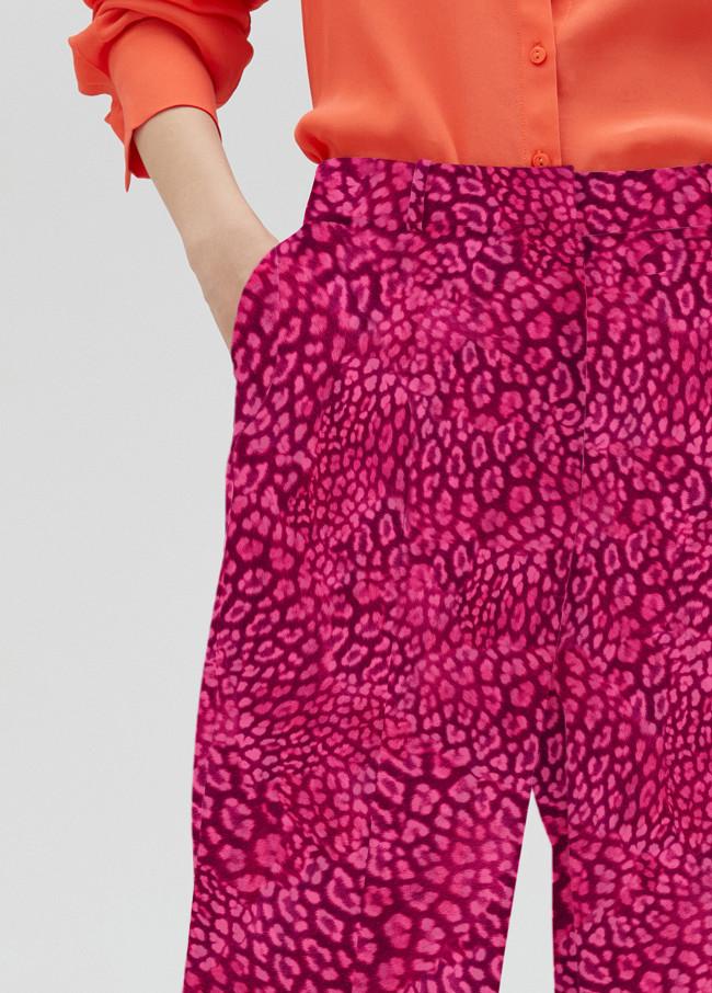 lola casademunt Pantalón recto estampado animal Outlet online