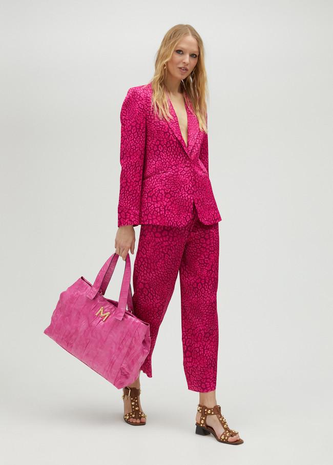 lola casademunt Pantalón recto estampado animal Outlet online