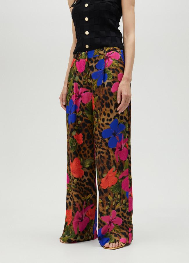 lola casademunt Pantalón fluido estampado animal Ofertas