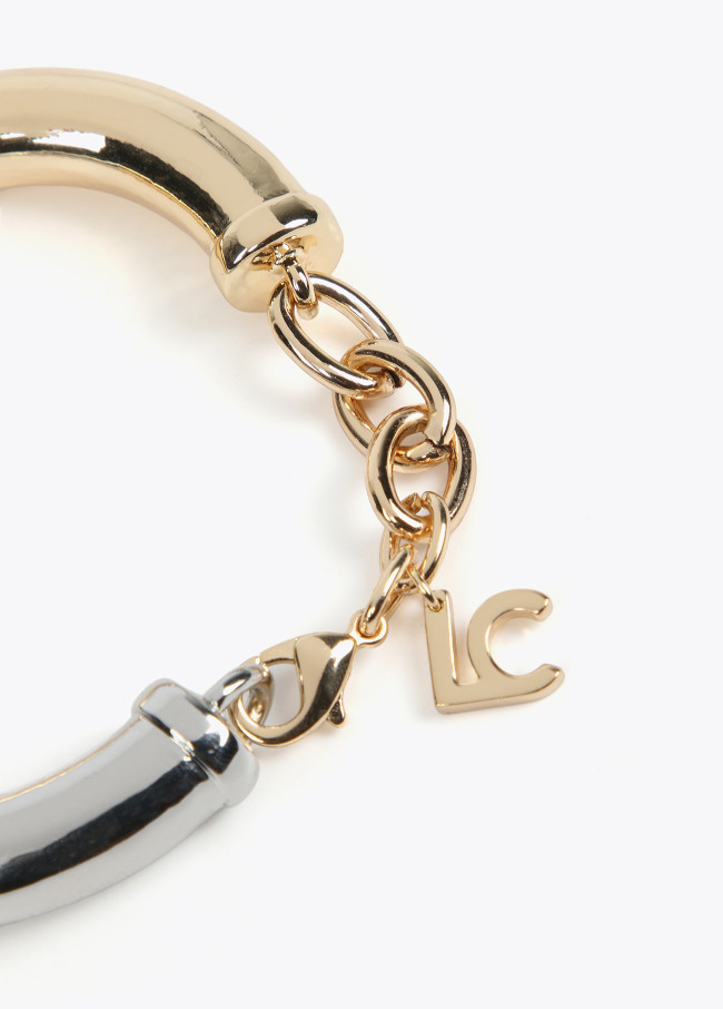 lola casademunt Pulsera metal bicolor Mejor oferta