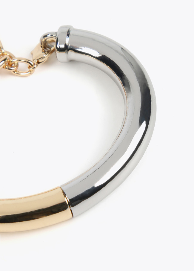 lola casademunt Pulsera metal bicolor Mejor oferta
