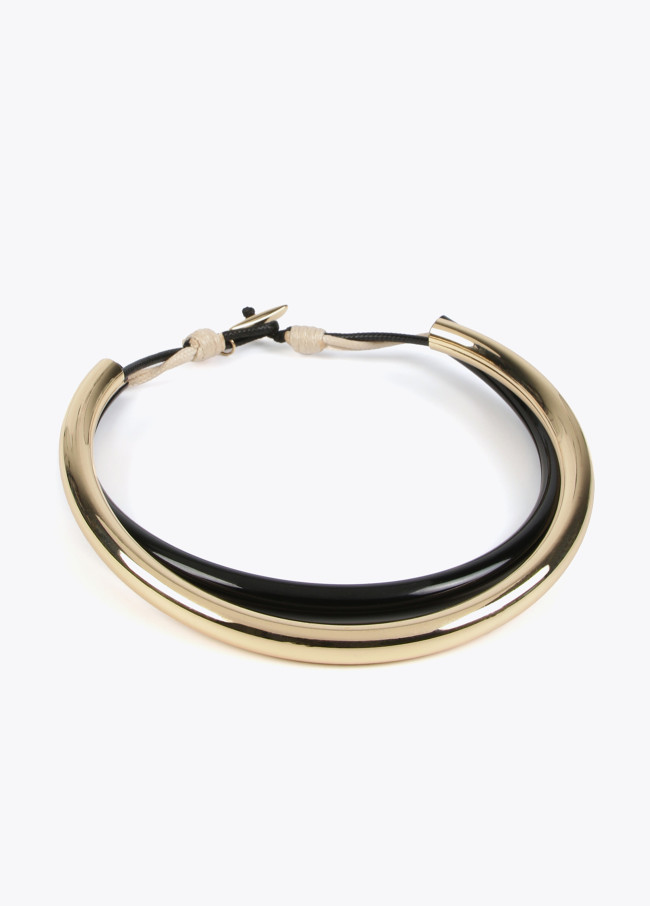 lola casademunt Collar bicolor doble gargantilla Rebajas top