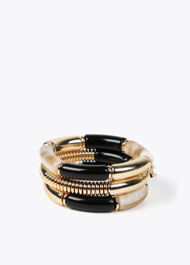 lola casademunt Pack pulseras con piezas acrílicas Envío gratis
