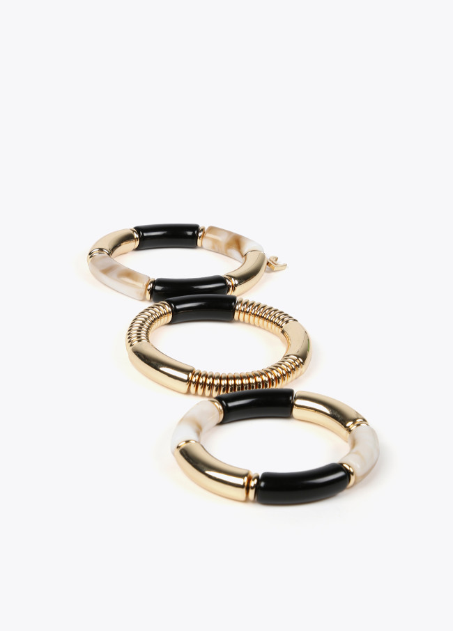lola casademunt Pack pulseras con piezas acrílicas Envío gratis