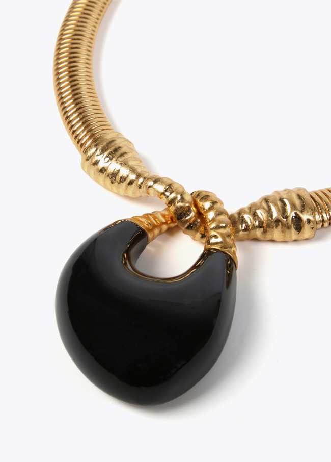 lola casademunt Collar metal elástico con colgante COMPRAR AHORA
