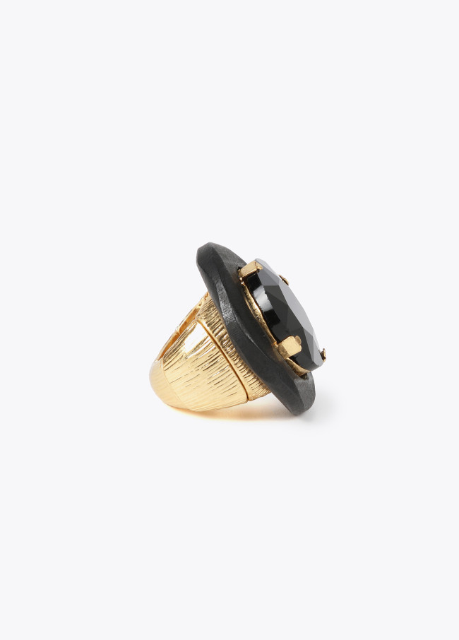 lola casademunt Anillo madera con joya Últimos 2 días