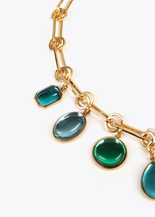 lola casademunt Collar cadena con abalorios Precio de fábrica