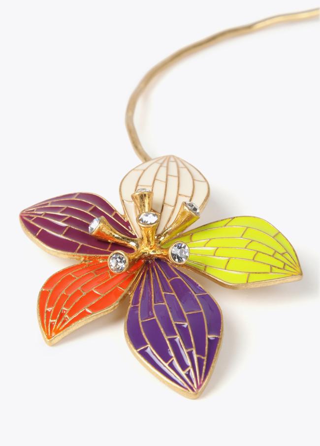 lola casademunt Collar gargantilla orquídea Oferta especial de fábrica