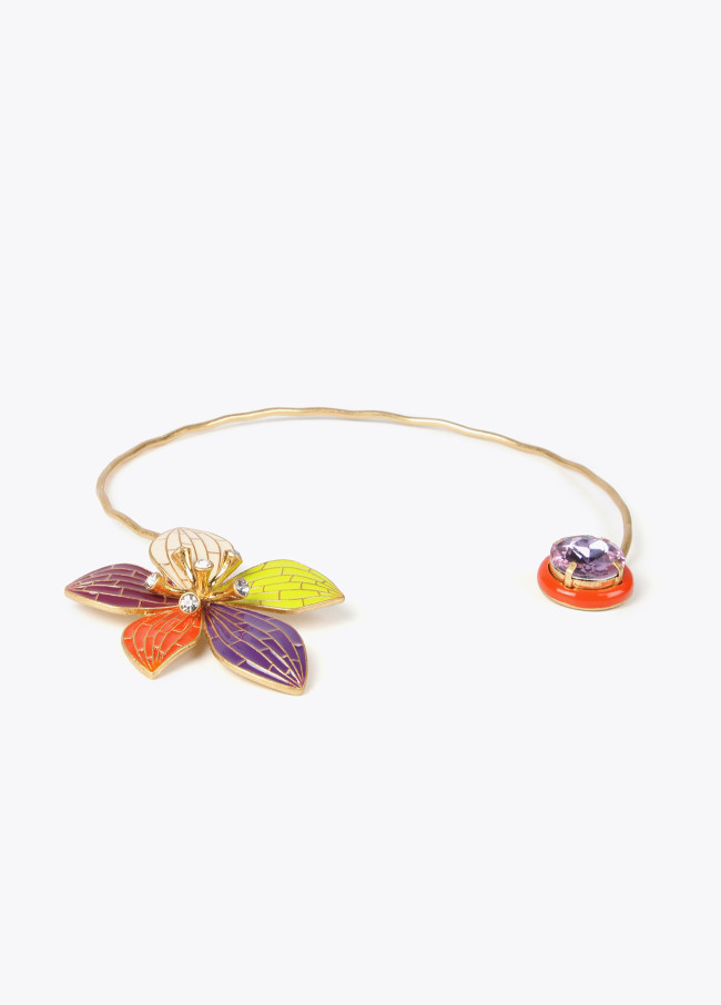 lola casademunt Collar gargantilla orquídea Oferta especial de fábrica