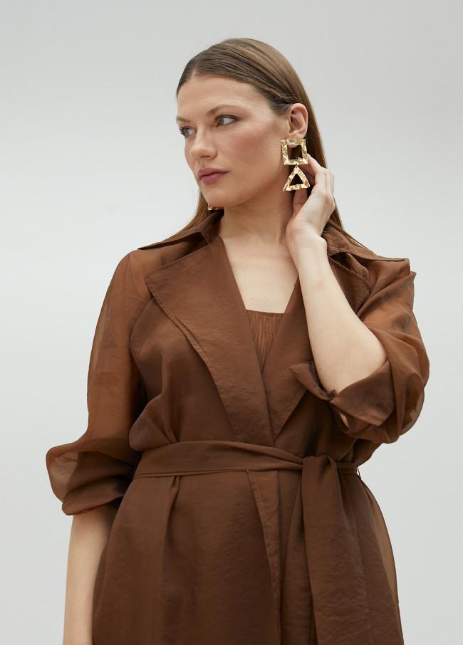 lola casademunt Trench de organza Tienda de fábrica