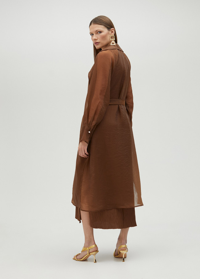 lola casademunt Trench de organza Tienda de fábrica