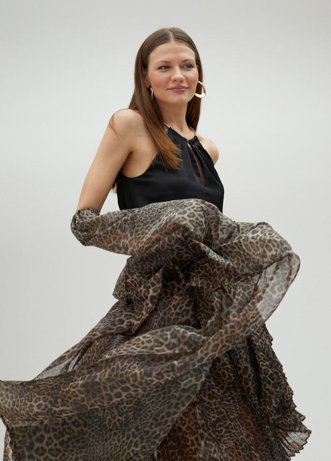 lola casademunt Trench organza animal print Ahorra y exporta