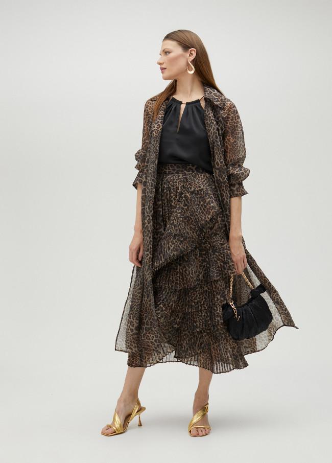 lola casademunt Trench organza animal print Ahorra y exporta