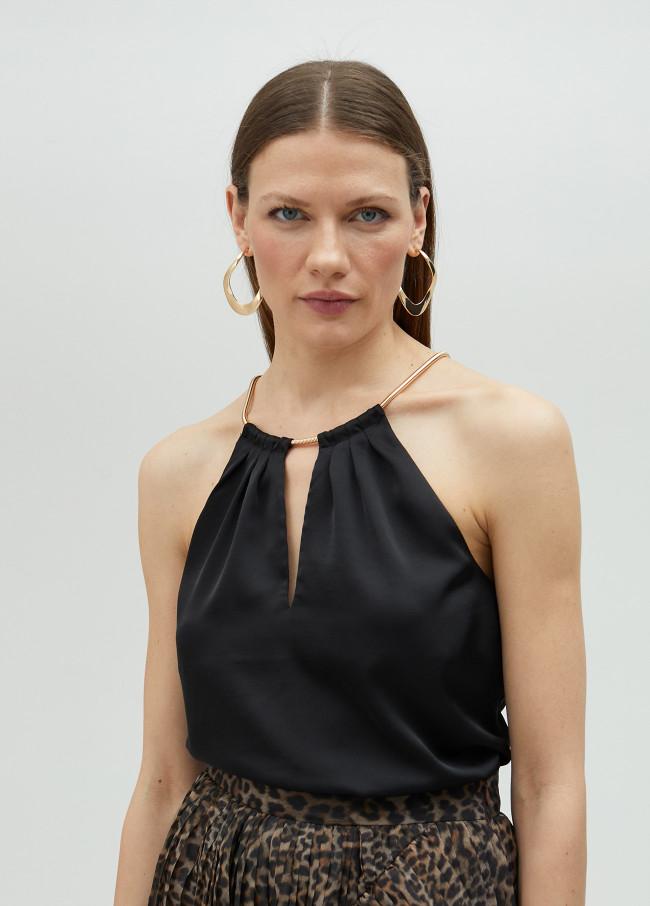 lola casademunt Top halter con cadena Precios de Black Friday