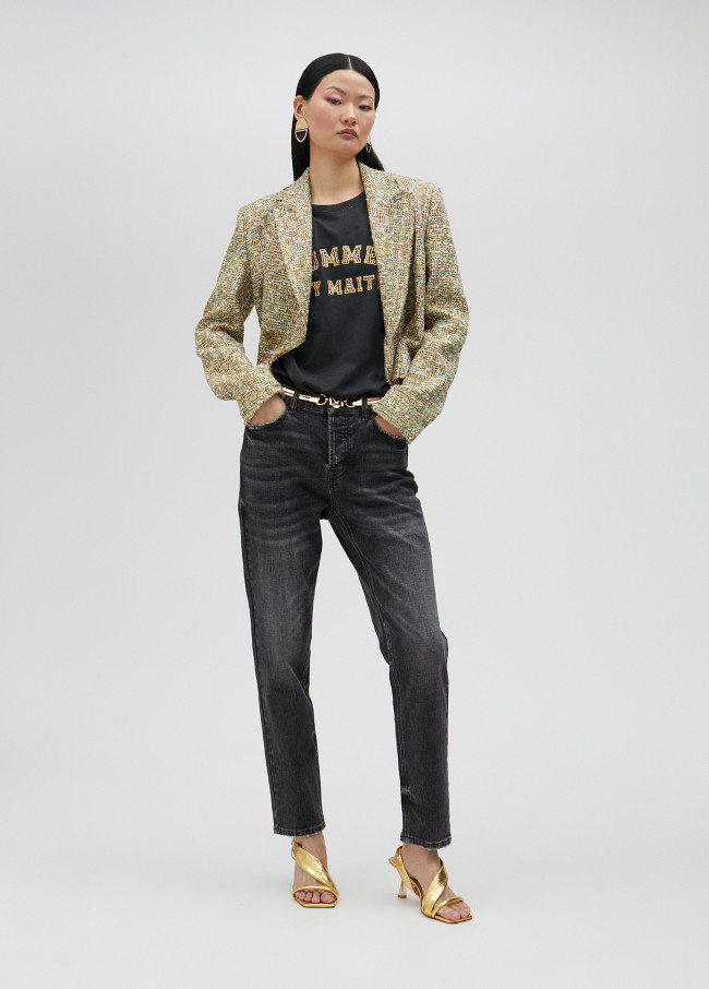 lola casademunt Chaqueta cropped de tweed Oferta exclusiva