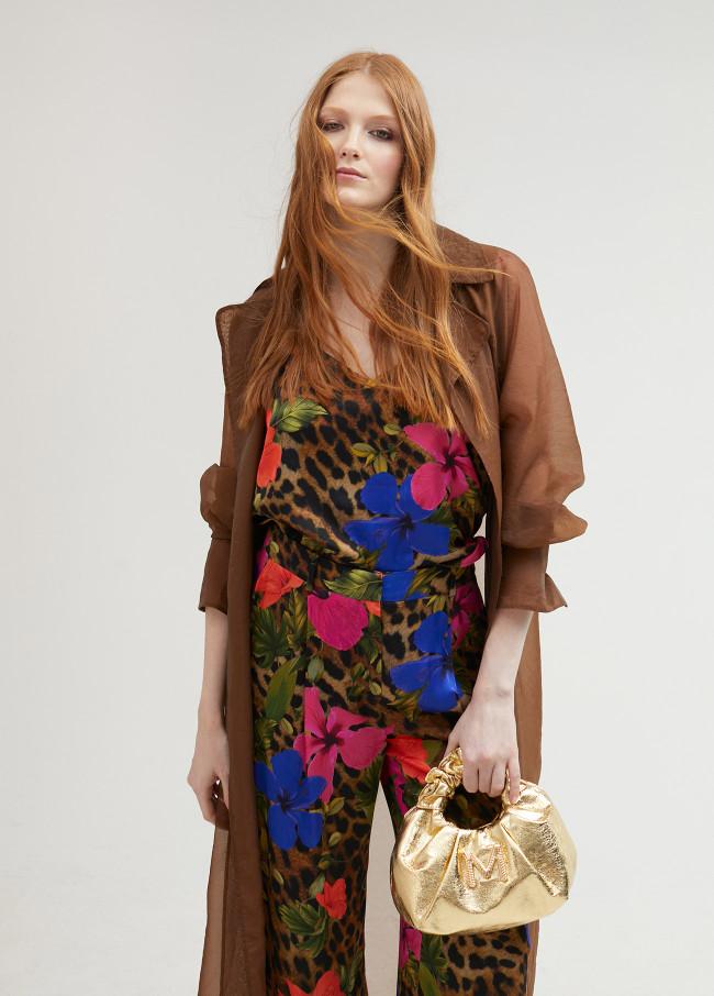 lola casademunt Top lencero animal print Última moda