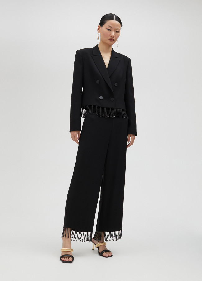 lola casademunt Americana cropped negra Ofertas de temporada
