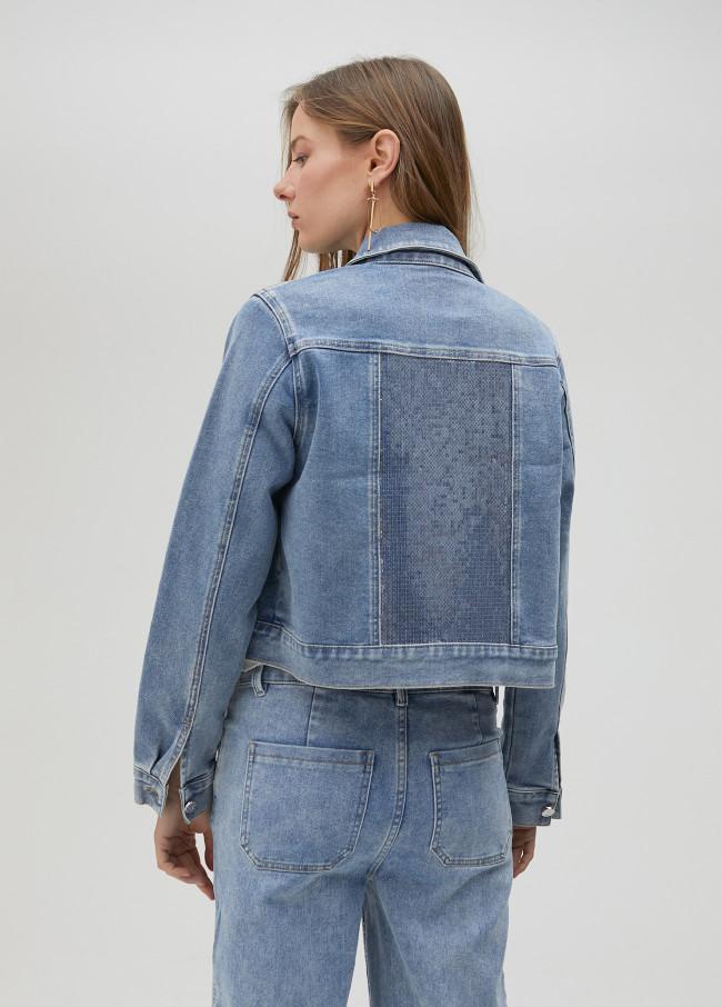 lola casademunt Chaqueta vaquera lentejuelas Rebajas online