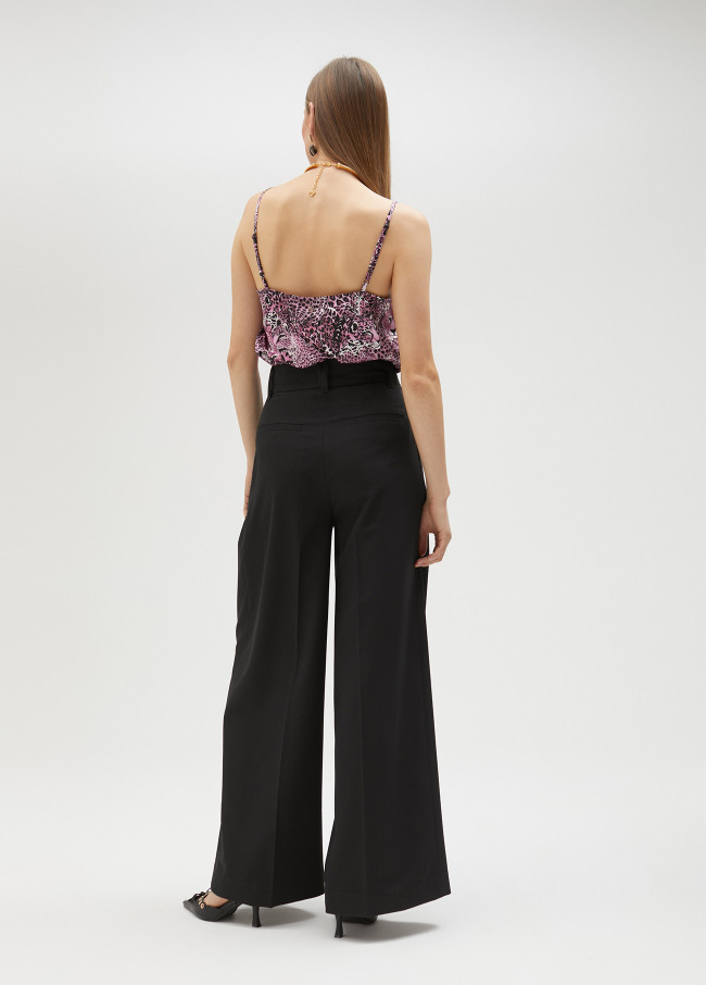 lola casademunt Pantalón palazzo con pinzas ÚLTIMAS EDICIONES