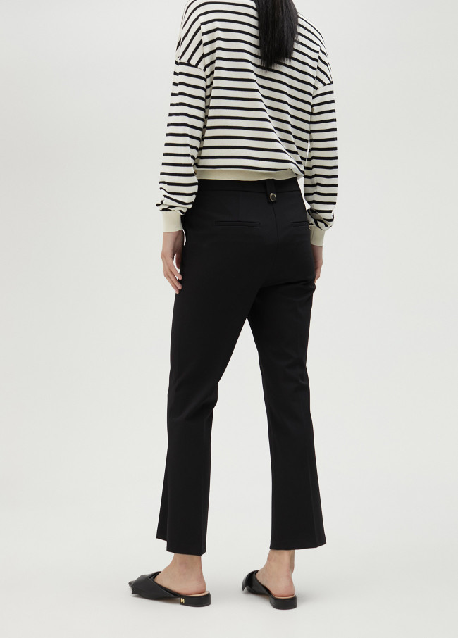 lola casademunt Pantalón campanita slim negro Último día