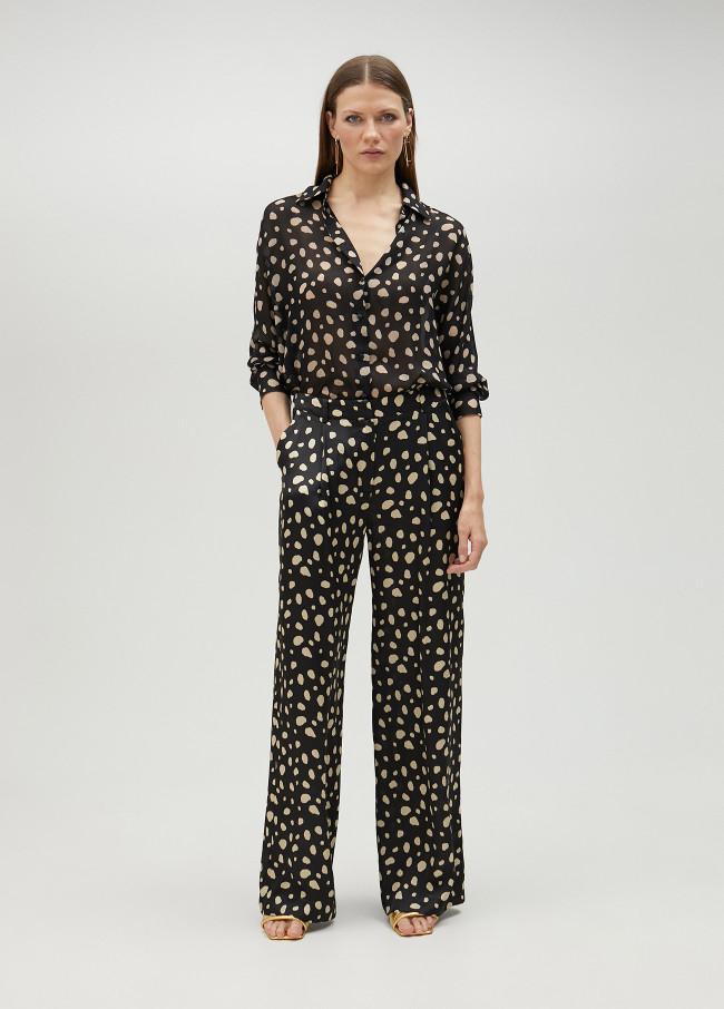 lola casademunt Pantalón palazzo topos Oferta especial de fábrica