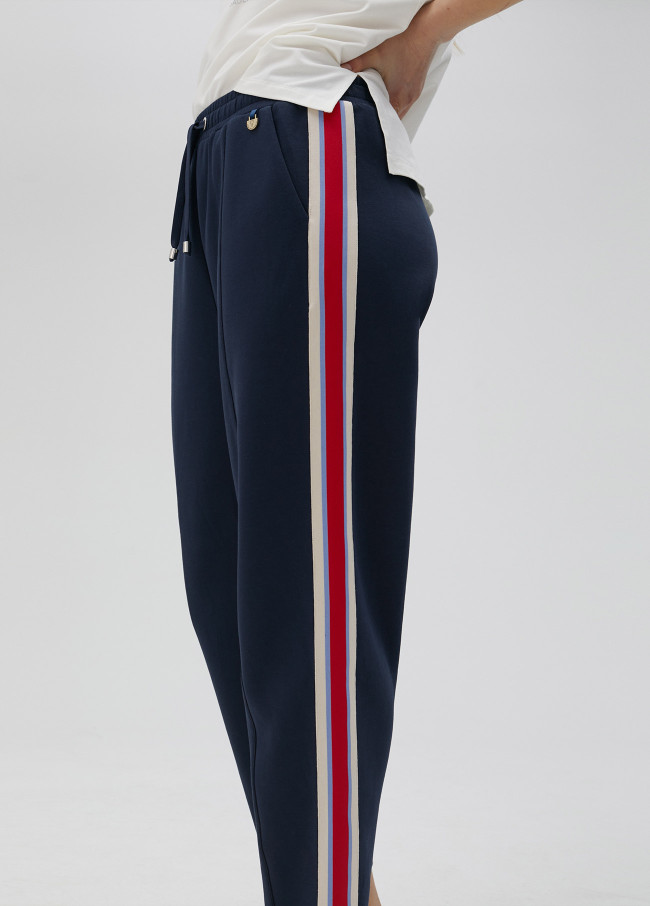 lola casademunt Pantalón con cinta deportiva strass Superdescuento