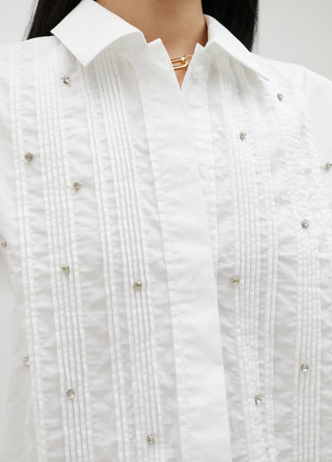 lola casademunt Camisa corta con strass Precios de Black Friday