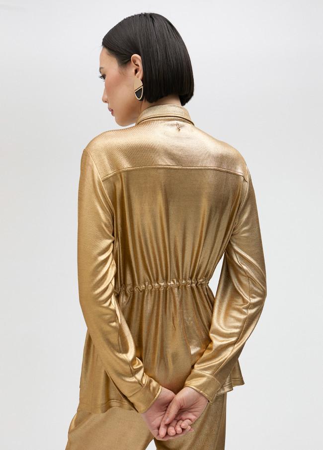 lola casademunt Camisa dorada En oferta