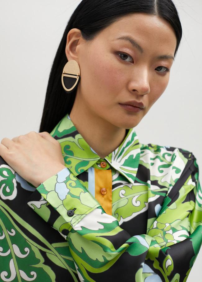 lola casademunt Camisa estampada paisley Ofertas de temporada