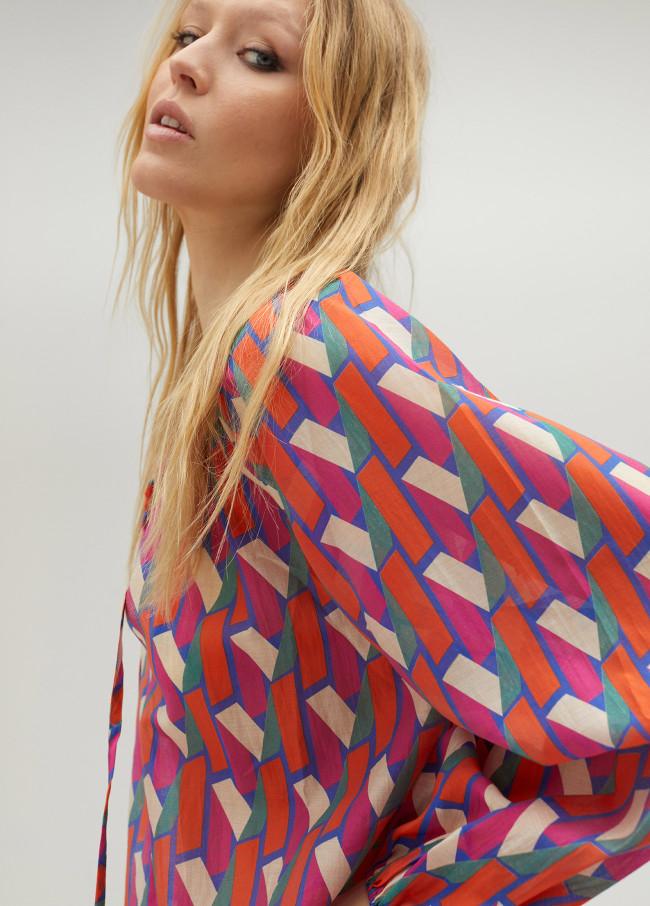 lola casademunt Camisa logotipada multicolor Precio ultrabajo
