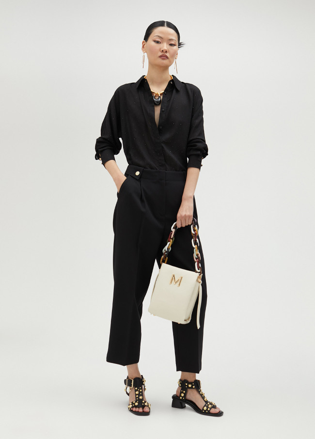 lola casademunt Camisa detalle strass 2025