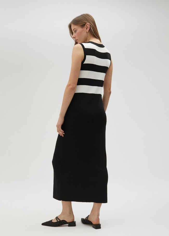 lola casademunt Vestido de punto bicolor Venta caliente