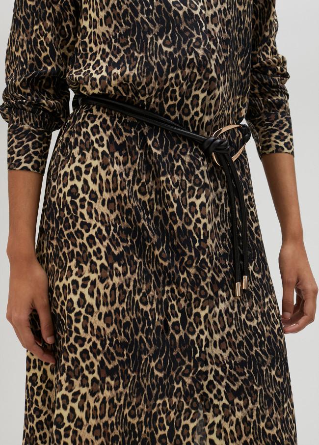 lola casademunt Vestido camisero animal print Rebajas baratas