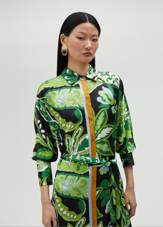 lola casademunt Vestido camisero estampado paisley Los más vendidos
