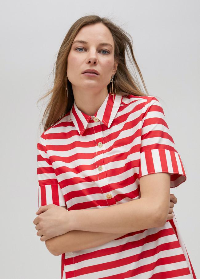 lola casademunt Vestido corto con rayas Rebajas online
