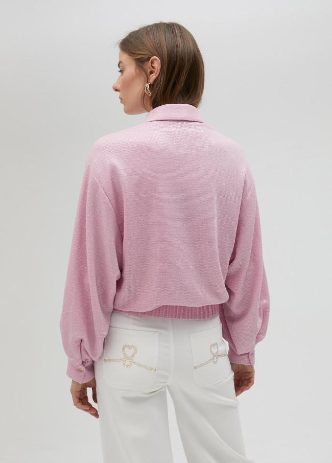 lola casademunt Chaqueta bomber lentejuela rosa Envío gratis