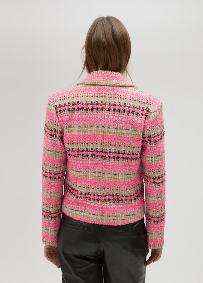 lola casademunt Chaqueta biker tweed Promoción por tiempo limitado
