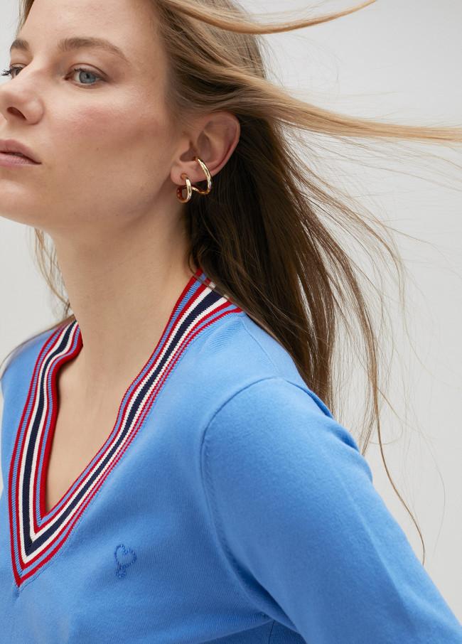 lola casademunt Jersey con detalle color Ofertas de temporada