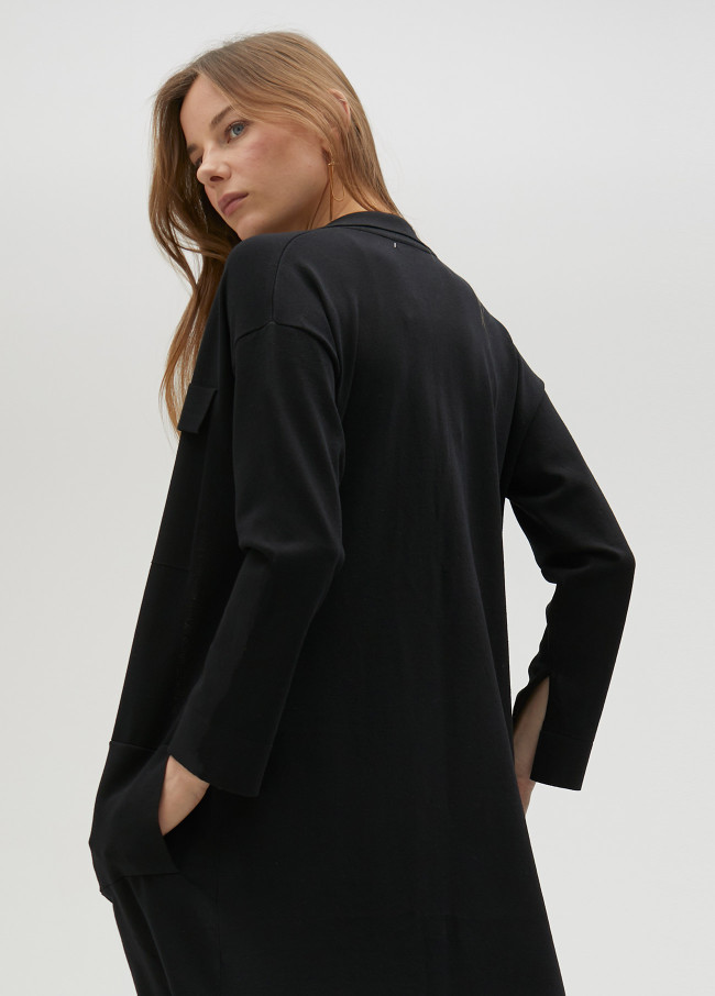 lola casademunt Cárdigan largo color negro Ofertas especiales