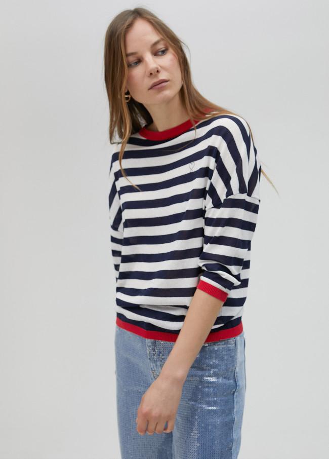lola casademunt Jersey fino de rayas bicolor Grandes ahorros