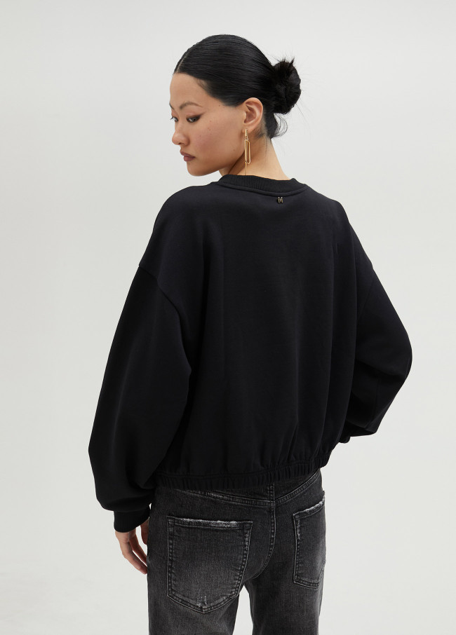 lola casademunt Sudadera animal con pedrería Precio ultrabajo