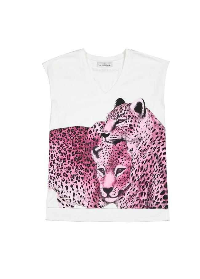 lola casademunt Camiseta estampado leopardos Rebajas de fábrica