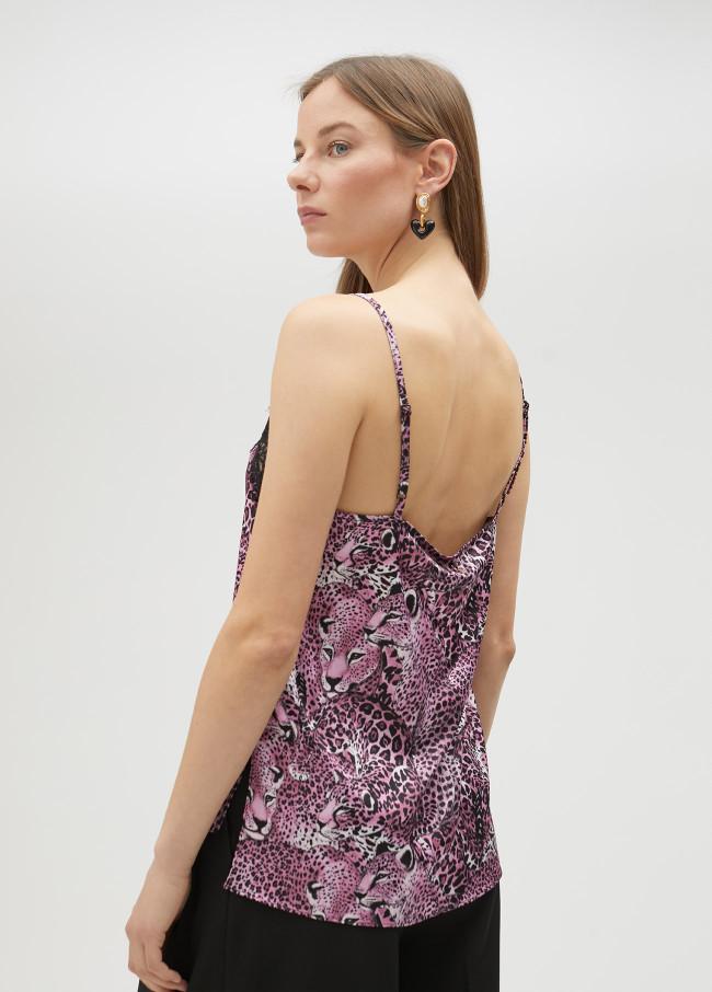lola casademunt Top Lencero animal print rosa Los más vendidos