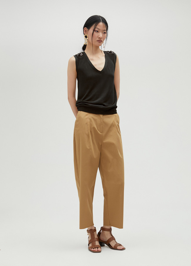 lola casademunt Top de punto detalle eyelets Descuento